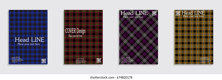 A set of simple brochures. No gradient