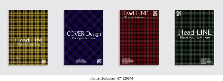 A set of simple brochures. No gradient