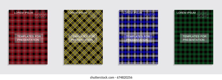 A set of simple brochures. No gradient