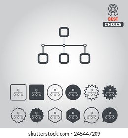 Set of simple business icons