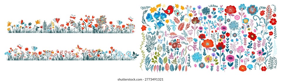 A set simple colored