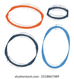 Um conjunto de quadros de design simples. Ilustração vetorial.