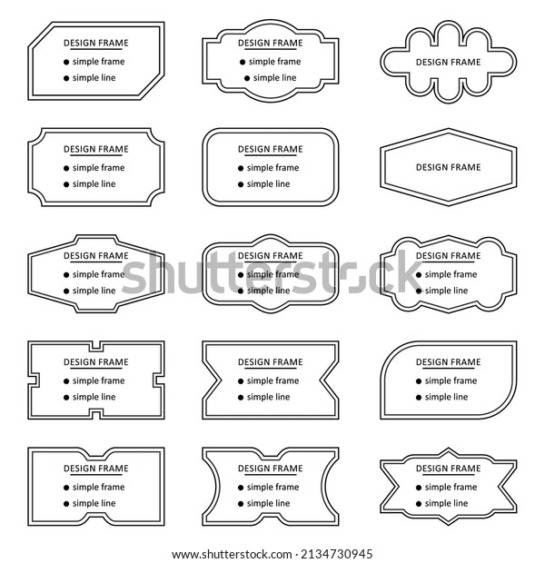 A set of simple design such as frames,\
decoration, boundaries, divider,\
etc