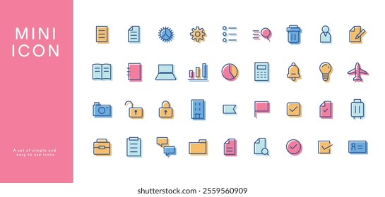 A set of simple and easy to use icons