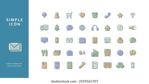 A set of simple and easy to use icons