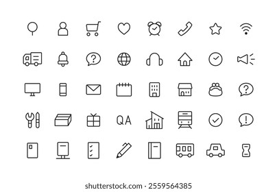 A set of simple and easy to use icons