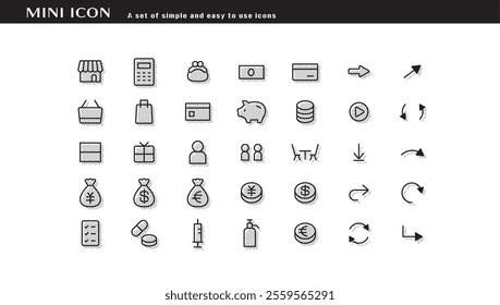 A set of simple and easy to use icons