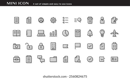 A set of simple and easy to use icons