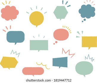 Un conjunto de burbujas de voz simples y fáciles de usar