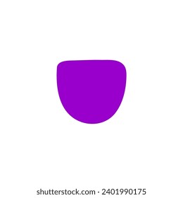 set of simple elements in purple element