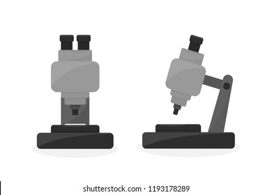 Microscope front view clip art Royalty Free Stock SVG Vector and Clip Art