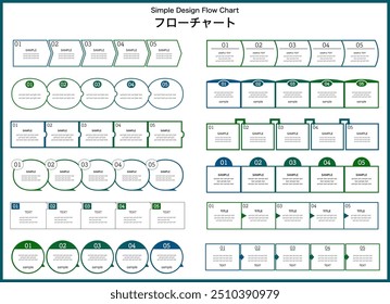 A set of simple flowchart illustrations.This word means flow chart in Japanese.