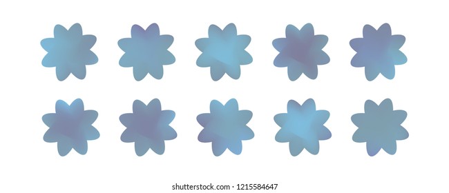 Set of simple flowers of different colors on white background. You can use in the game, app, communications, electronics, agriculture, or creative design concepts.