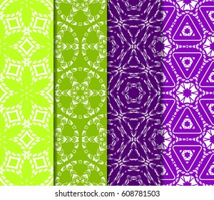 set of simple geometric decorative seamless pattern. vector illustration. for interior design, wallpaper, textiles