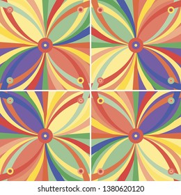 Establecer diseños de plantilla modernos geométricos simples. Ilustración del vector