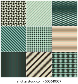 set of simple geometric patterns, vintage backgrounds