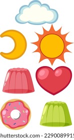Set of simple icon illustration
