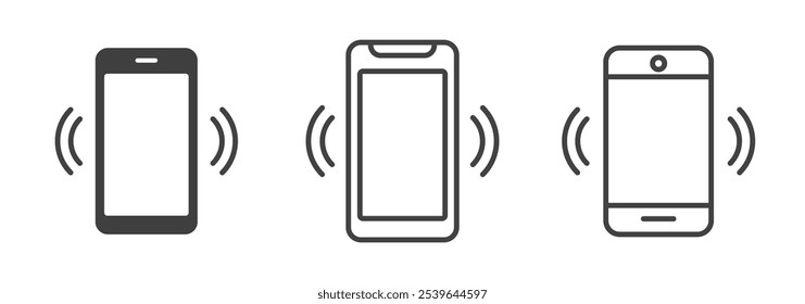set of simple icon. telephone call, mobile phone, contact and telephone service. white background. vector illustration.