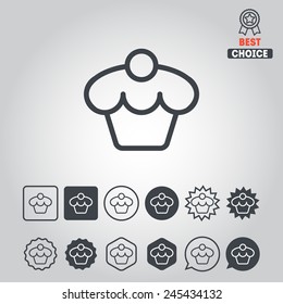 Set of simple icons for bar, cafe and restaurant