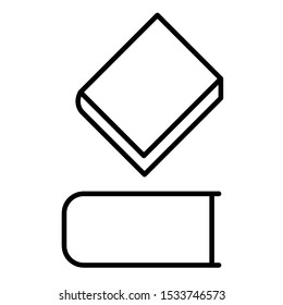 Set of simple icons with books