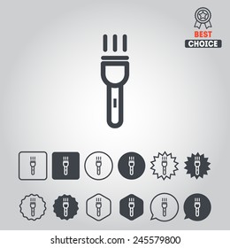 Set of simple icons for camping and traveling