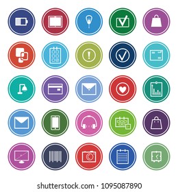 A set of simple icons. Logo. Vector illustration.