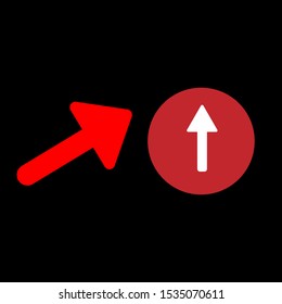 Set of simple icons with two arrows