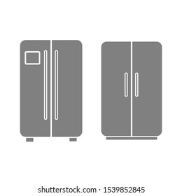 Set of simple icons with two fridges