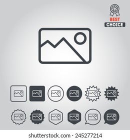 Set of simple icons for web development and applications