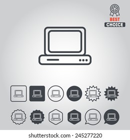 Set of simple icons for web development and applications