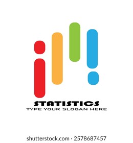 Set of simple infographic graphs and charts. Data visualization. Statistics and business presentations. Vector flat illustration. statistics diagram logo