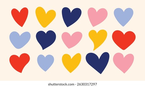 Set of simple line art design elements including scribbles, hearts, stars, and sketchy stickers — minimalist vector accents perfect for creative prints, online posts, and visual branding