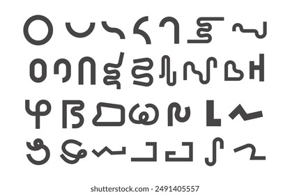 Set of Simple Modern Geometric Shapes