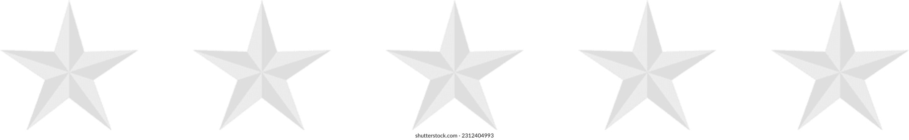 
Juego de iconos simples de estrellas monocromáticas