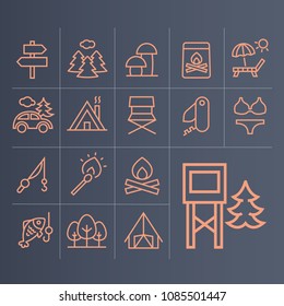 Set of simple nature icons