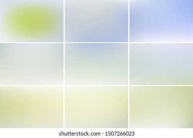 Set of simple plain background designs