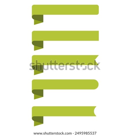 A set of simple ribbon frames that can be used for anything. Callout shapes or banners. Stock photo © 