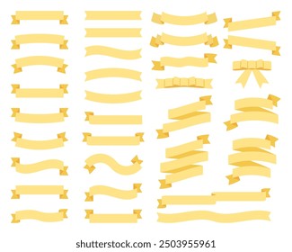 A set of simple ribbons.