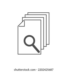 Set of Simple Search Related Lines Icons Vector. illustration vector. Eps.10