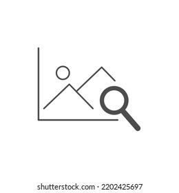 Set of Simple Search Related Lines Icons Vector. illustration vector. Eps.10