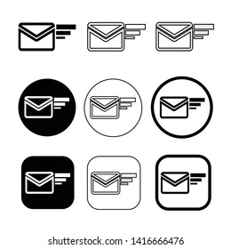 set of simple sign email icon  mail symbol
