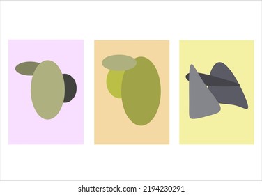 Set of simple social print for media frame. Creative minimal templates for story with abstract contemporary colorful shapes, scribble. Creative banners for story. Design promotion. Scandinavian art
