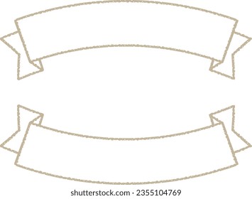 A set of simple and stylish ribbons that can be used for titles and headings.