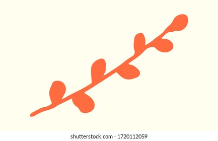 set of simple summer flowers drawings. abstract flower illustration. hand drawn vector art. color illustration