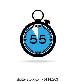 Set of simple timers. Vector stock illustration