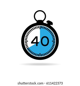 Set of simple timers. Vector stock illustration