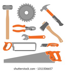 A set of simple tool icons in vector format.
