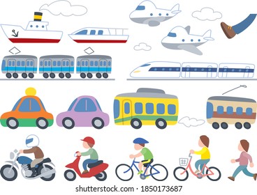 A set of simple transportation and transportation