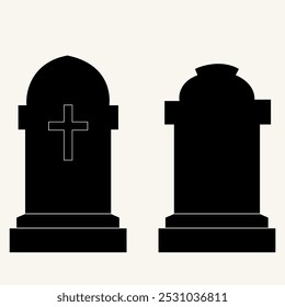 Set of simple vector crows, birds, Halloween