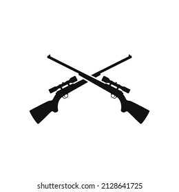 Set Simple Vector Rifle Design Logo Stock Vector (Royalty Free ...